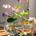 Four Seasons Bowl Lotus Seed Balls (50 Seeds) + Hydroponic Nutrient Solution - Imagen 4