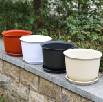 4 pack Eco-friendly resin flower pots, available in various sizes and colors - Imagen 2