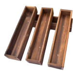 3 pic Maceteros de madera maciza resistente al moho, aptos para exteriores, disponibles en varios tamaños (requieren montaje).