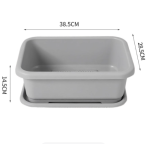 2 rectangular planters for growing vegetables and flowers - Bild 3